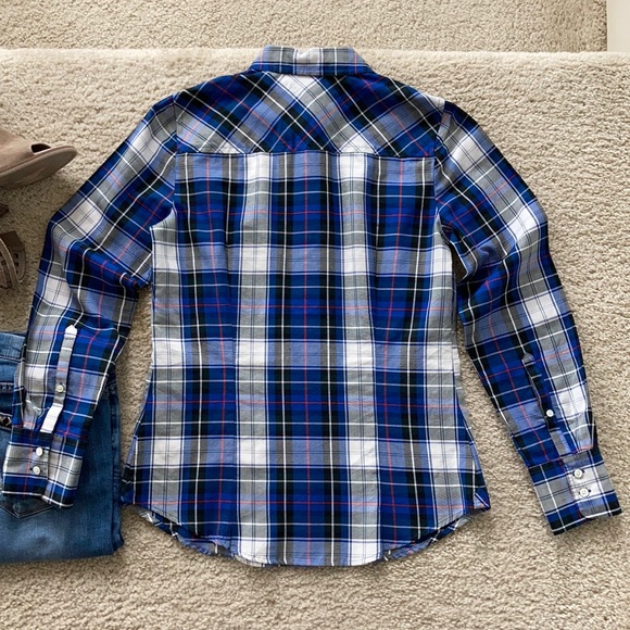 J. Crew Plaid Perfect Fit Shirt - Picture 6 of 7